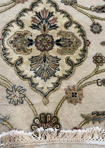 ковер ручной работы Индийский ковер ручной работы из шелка и шерсти Agra (Агра) 1.83x1.83 — фото 5