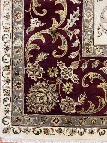 ковер ручной работы Индийский ковер ручной работы из шелка и шерсти  Agra (Агра) 4.54x3.63 — фото 3