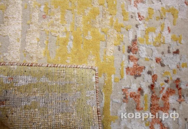 ковер ручной работы Индийский ковер ручной работы из шелка и шерсти 1.17x0.75 — фото 2