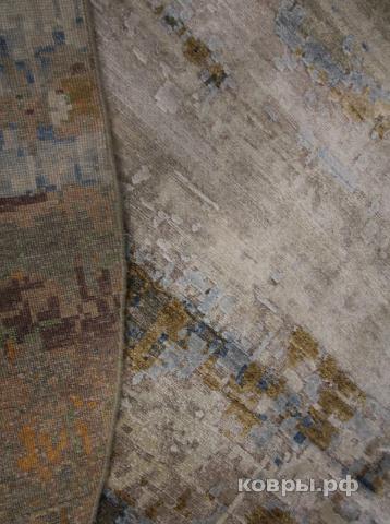 ковер ручной работы Индийский ковер ручной работы из шелка и шерсти 2.36x2.36 — фото 4