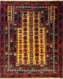 Шерстяной Иранский ковер ручной работы Namazlik (Намазлык ) 1.24x1