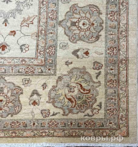 ковер ручной работы Шелковый Афганский ковер ручной работы Сhoubi (Чуби) 3.62x2.73 — фото 3