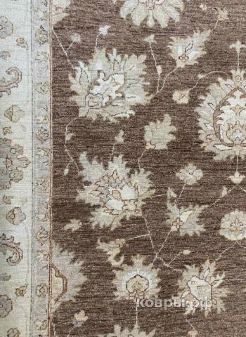 ковер ручной работы Шелковый Афганский ковер ручной работы Сhoubi Ziegler (Чуби зиглер) 3.89x1.96 — фото 3