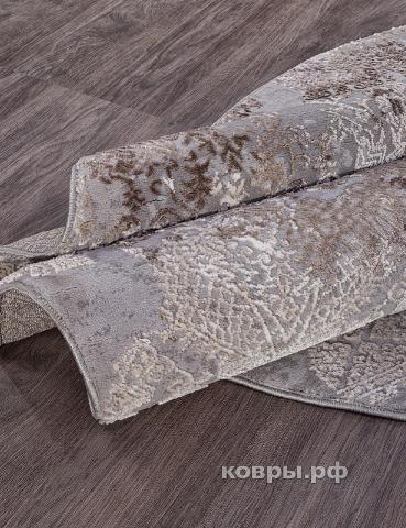 ковер KARMEN HALI ARMINA 03851C GREY / BROWN Круг — фото 4