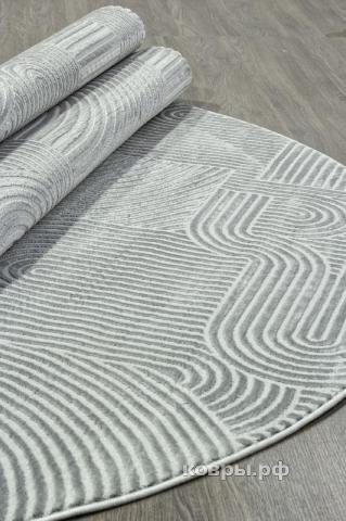 ковер VALENTIS SIROCCO E508AQ D.GREY / GREY Овал — фото 3