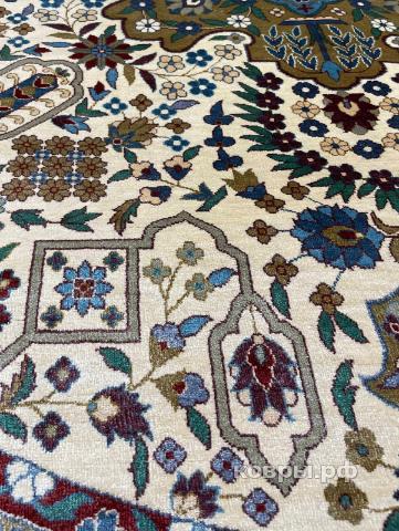 ковер ручной работы Шелковый Китайский ковер ручной работы 2.25x2.25 — фото 6