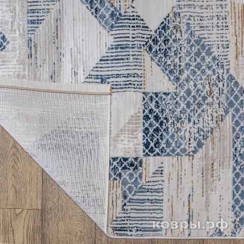 ковер Турция Polo K712B CREAM / BLUE — фото 3