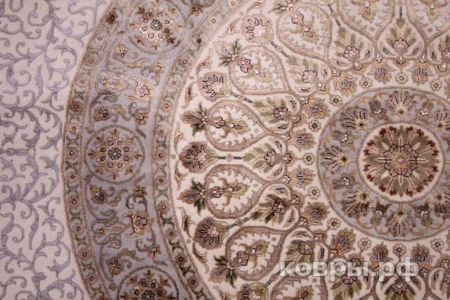 ковер ручной работы Индийский ковер ручной работы из шелка и шерсти Индийский ковер ручной работы из шелка и шерсти 3.75x2.71 3.73x2.72 — фото 3