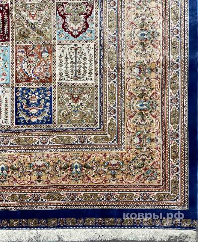 ковер ручной работы Шелковый Иранский ковер ручной работы Qum (Кум) 4x3 — фото 2