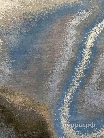 ковер ручной работы Индийский ковер ручной работы из шелка и шерсти 3.69x2.74 — фото 3