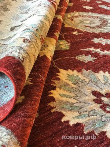 ковер ручной работы Шерстяной Афганский ковер ручной работы Сhoubi (Чуби) 3.61x2.75 — фото 3