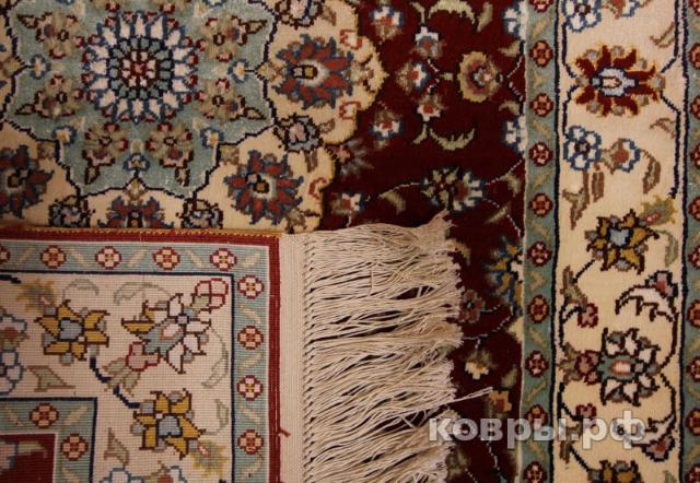 ковер ручной работы Шелковый Китайский ковер ручной работы 0.96x0.63 — фото 3