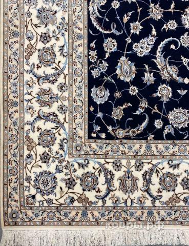 ковер ручной работы Иранский ковер ручной работы из шелка и шерсти Nain (Наин) 3.85x2.6 — фото 2