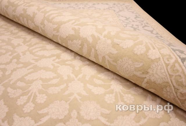 ковер ручной работы Индийский ковер ручной работы из шелка и шерсти Rajkumar (Ражкумар) 2.45x1.68 — фото 3