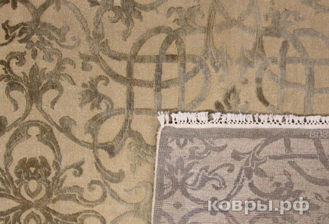 ковер ручной работы Индийский ковер ручной работы из шелка и шерсти 2.7x1.85 — фото 4