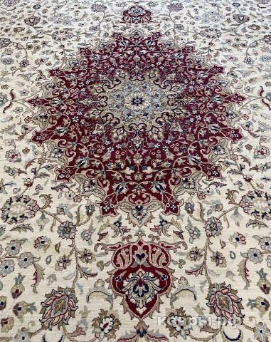 ковер ручной работы Шелковый Афганский ковер ручной работы Tabriz (Табриз) 5.62x3.66 — фото 6