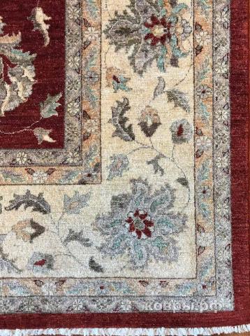 ковер ручной работы Шерстяной Афганский ковер ручной работы Сhoubi (Чуби) 3.61x2.75 — фото 4