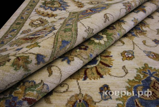 ковер ручной работы Шелковый Афганский ковер ручной работы Сhoubi (Чуби) 3.6x2.47 — фото 6