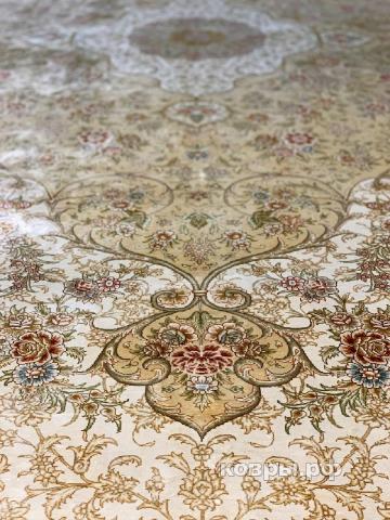 ковер ручной работы Шелковый Китайский ковер ручной работы Hereke (Хереке) 4.33x6.27 — фото 4