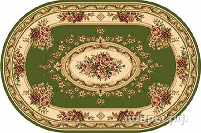 ковер Merinos Valencia d010 GREEN Овал