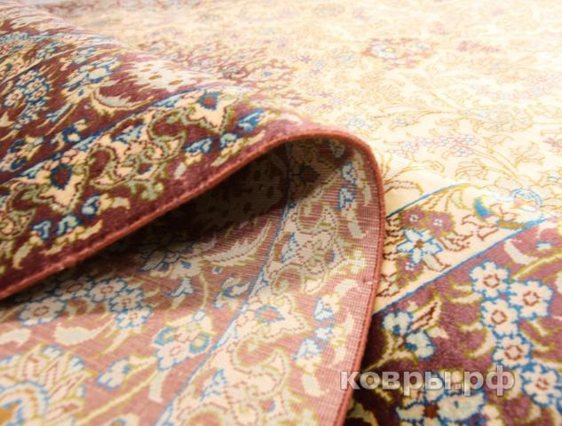 ковер ручной работы Шелковый Иранский ковер ручной работы Qum (Кум) 1.98x1.3 — фото 3