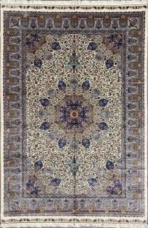 Шелковый Иранский ковер ручной работы Qum (Кум) 3.5x2.5