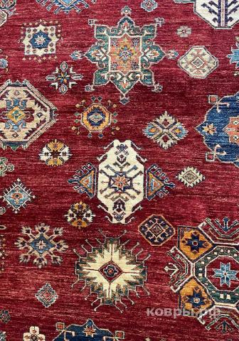 ковер ручной работы Шелковый Афганский ковер ручной работы Kazakh (Казах) 7.07x4.82 — фото 4