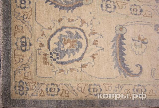 ковер ручной работы Шелковый Афганский ковер ручной работы Сhoubi Ziegler (Чуби зиглер)4.13x3 — фото 2