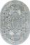 ковер ALPIN SAHARA 00766A GREY HB / L.BLUE FDY Овал