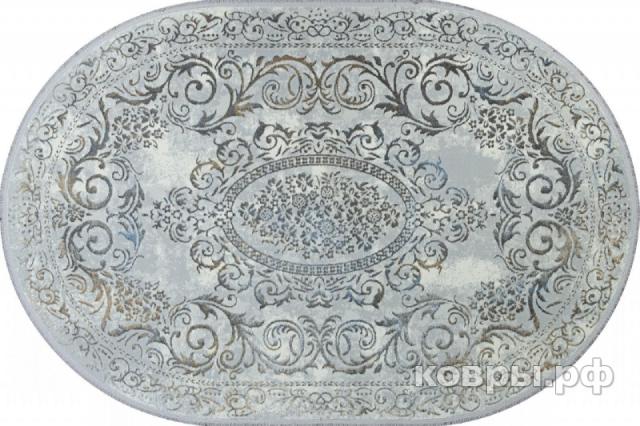 ковер ALPIN SAHARA 00766A GREY HB / L.BLUE FDY Овал