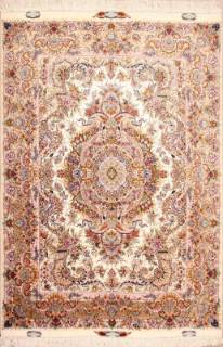 Иранский ковер ручной работы из шелка и шерсти Tabriz (Табриз) 2.05x1.5