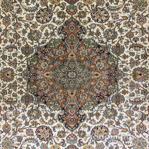 ковер ручной работы Шелковый Индийский ковер ручной работы Kashmir (Кашмир) 2.26x1.52 — фото 3