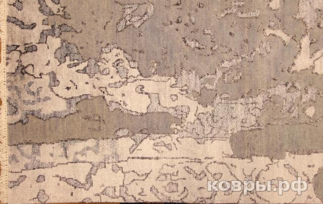 ковер ручной работы Индийский ковер ручной работы из шелка и шерсти 3.02x2.46 — фото 4