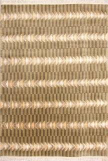 Индийский ковер ручной работы из шелка и шерсти 2.08x1.51