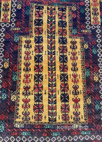 ковер ручной работы Шерстяной Иранский ковер ручной работы Namazlik (Намазлык ) 1.24x1 — фото 2