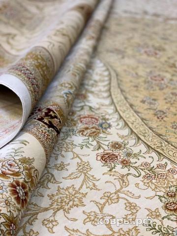 ковер ручной работы Шелковый Китайский ковер ручной работы Hereke (Хереке) 4.33x6.27 — фото 5