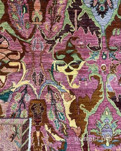 ковер ручной работы Шелковый Афганский ковер ручной работы Bidjar (Биджар) 2.94x1.98 — фото 4