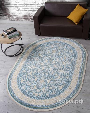 ковер Ковер ARDA ZARINA M101B BLUE SHIRINK / BLUE SHIRINK Овал — фото 4
