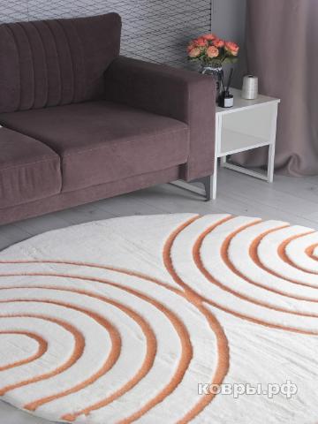ковер Ковер PIXEL RABBIT CARVING PX4005 CREAM / TERRA Круг — фото 2