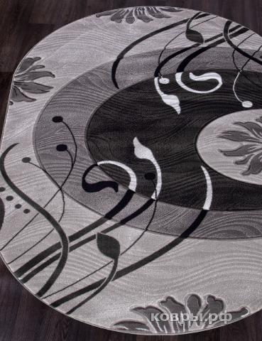 ковер Merinos Mega Carving 4780 GRAY Овал — фото 2