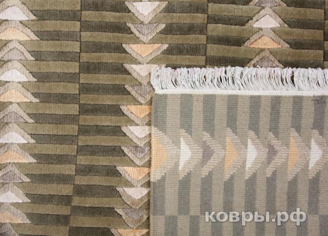 ковер ручной работы Индийский ковер ручной работы из шелка и шерсти 2.08x1.51 — фото 2