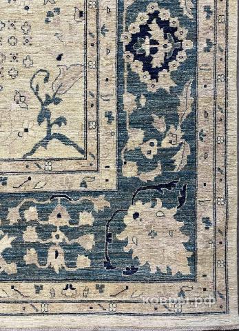 ковер ручной работы Шерстяной Афганский ковер ручной работы Сhoubi Ziegler (Чуби зиглер)  5.44x4.17 — фото 2