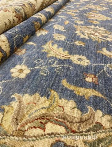 ковер ручной работы Шерстяной Афганский ковер ручной работы Сhoubi Ziegler (Чуби зиглер)  3.66x3.61 — фото 3