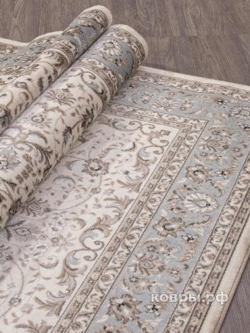 ковер MERINOS VALENCIA DELUXE F014 CREAM-L.BLUE — фото 3