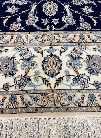 ковер ручной работы Иранский ковер ручной работы из шелка и шерсти Nain (Наин) 3.85x2.6 — фото 5