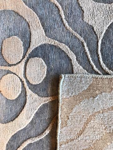 ковер ручной работы Индийский ковер ручной работы из шелка и шерсти 2.78x1.9 — фото 3