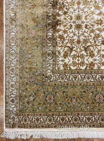 ковер ручной работы Шелковый Индийский ковер ручной работы Kashmir (Кашмир) 4.57x3.56 — фото 4