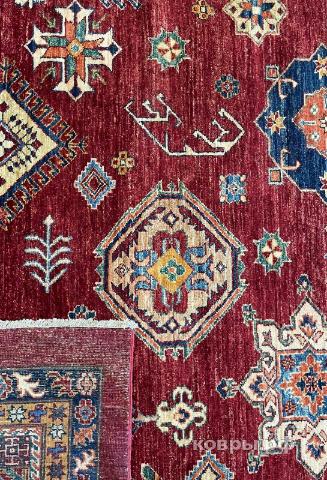 ковер ручной работы Шелковый Афганский ковер ручной работы Kazakh (Казах) 7.07x4.82 — фото 6