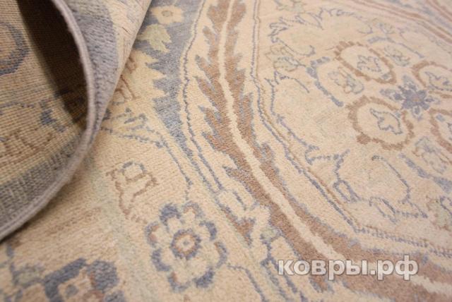 ковер ручной работы Шелковый Афганский ковер ручной работы Сhoubi Ziegler (Чуби зиглер)4.13x3 — фото 4