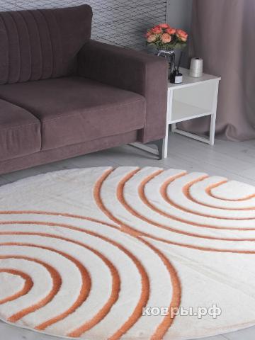 ковер Ковер PIXEL RABBIT CARVING PX4005 CREAM / TERRA Круг — фото 3